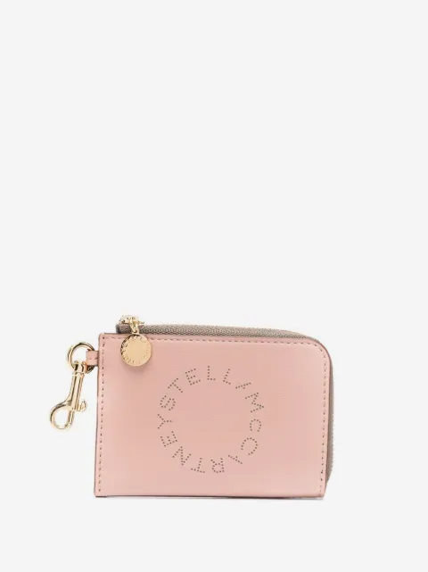 Stella McCartney monedero con logo y cierre