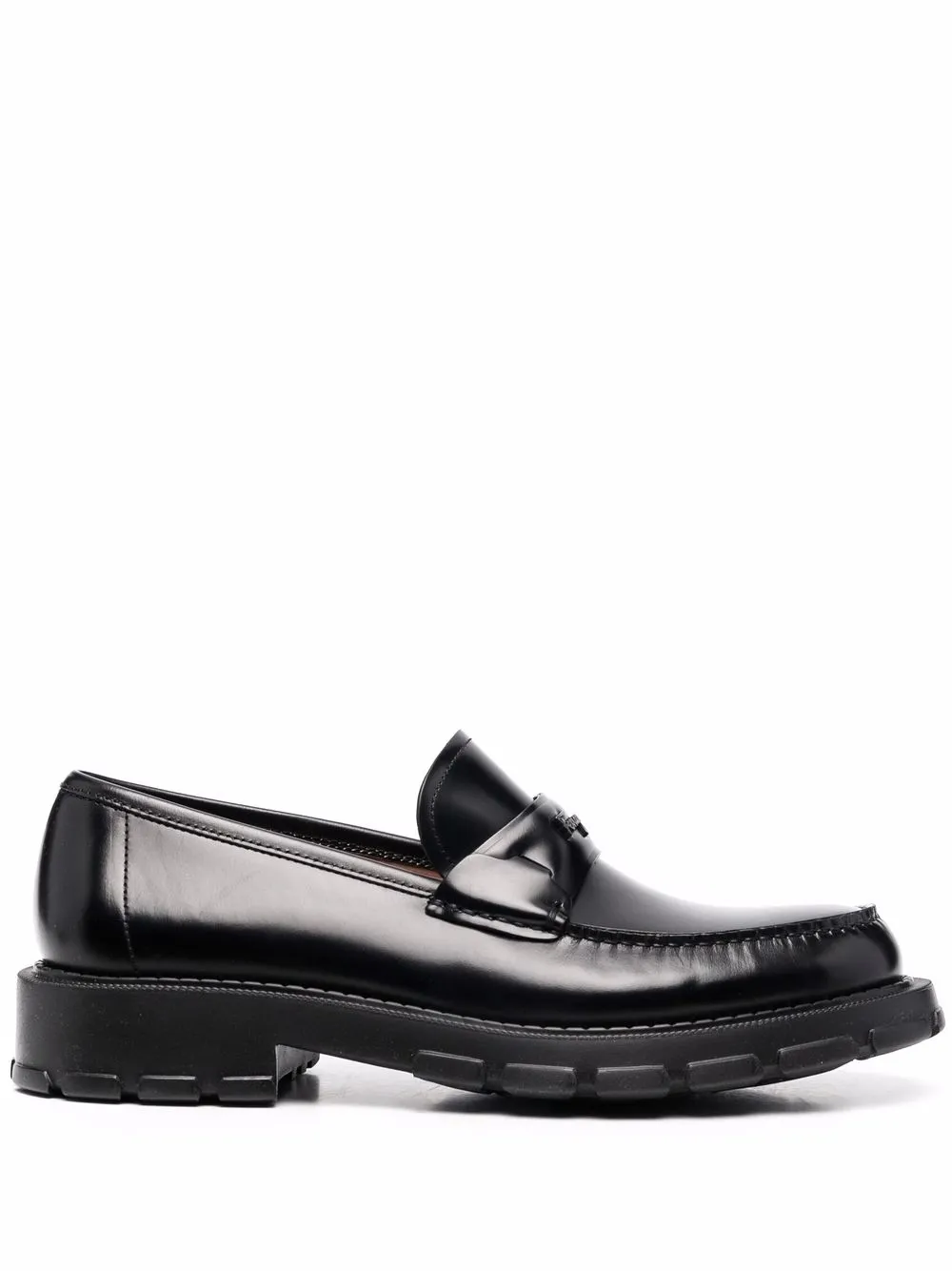 

Ferragamo mocasines con logo en relieve - Negro