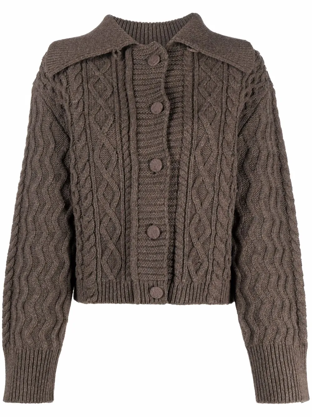 

Axel Arigato cable-knit button-up cardigan - Brown