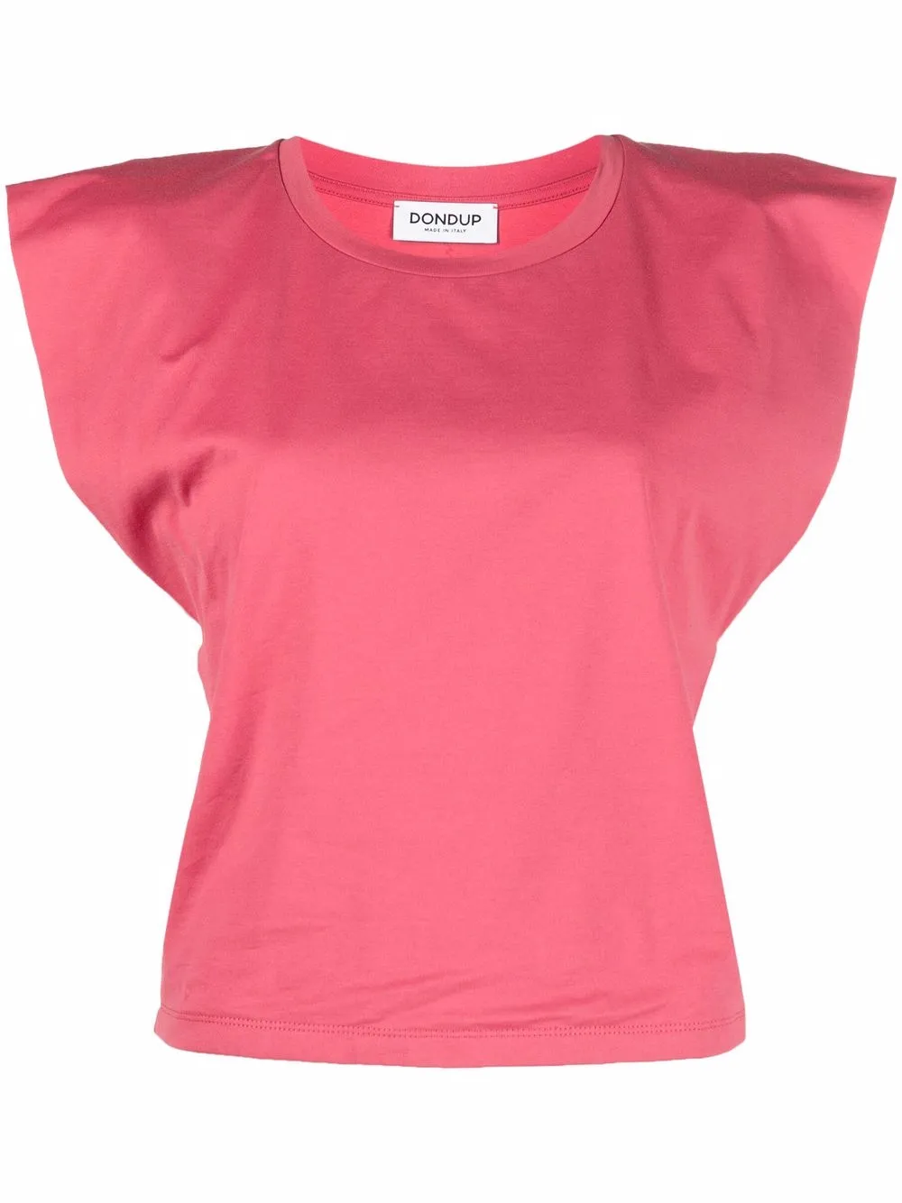 

DONDUP playera de manga ondulada - Rosado
