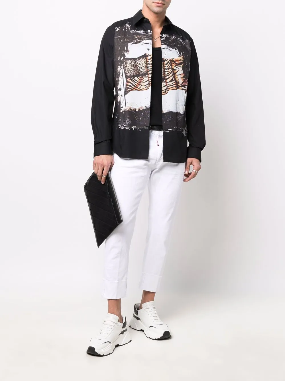 фото Dsquared2 укороченные джинсы прямого кроя