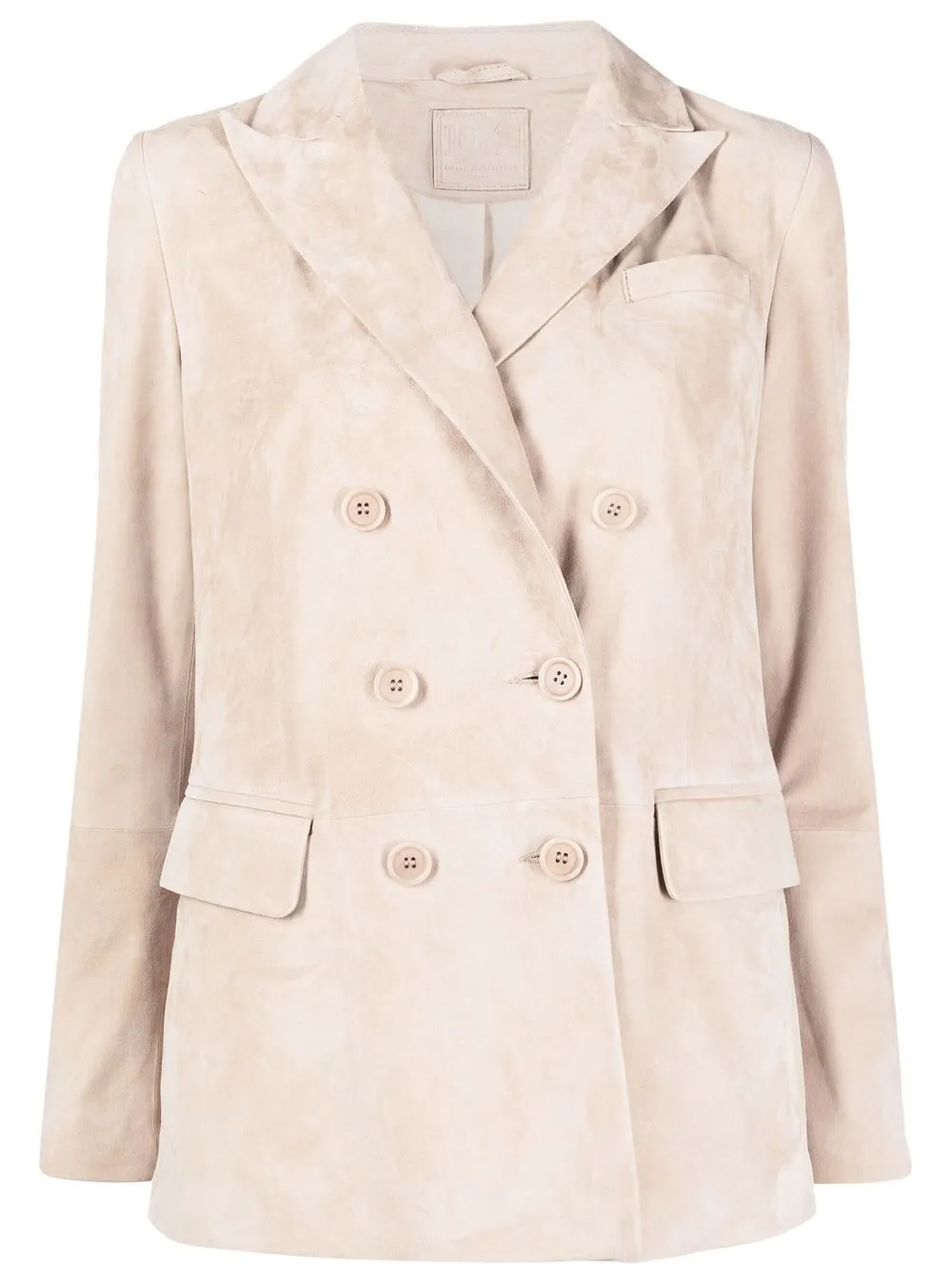 

Desa 1972 double-breasted fitted blazer - Neutrals