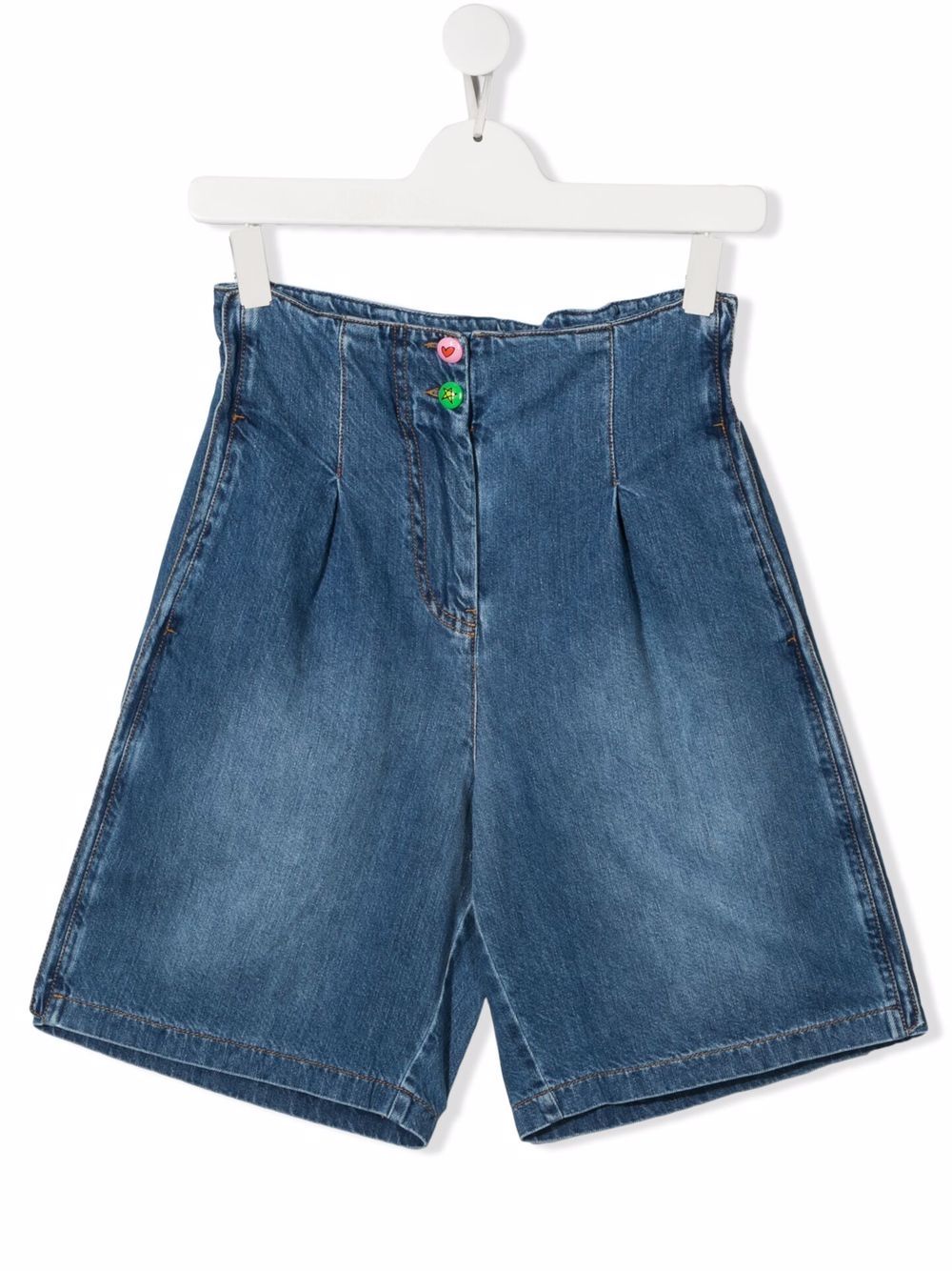 

Philosophy Di Lorenzo Serafini Kids shorts de mezclilla por la rodilla - Azul