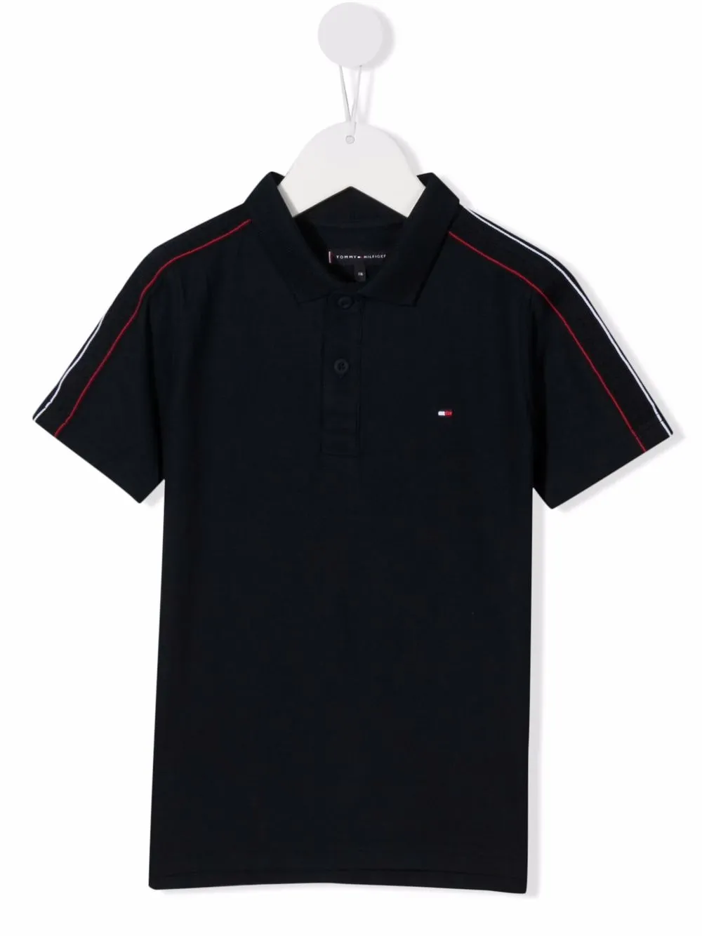 

Tommy Hilfiger Junior playera tipo polo con logo bordado - Azul