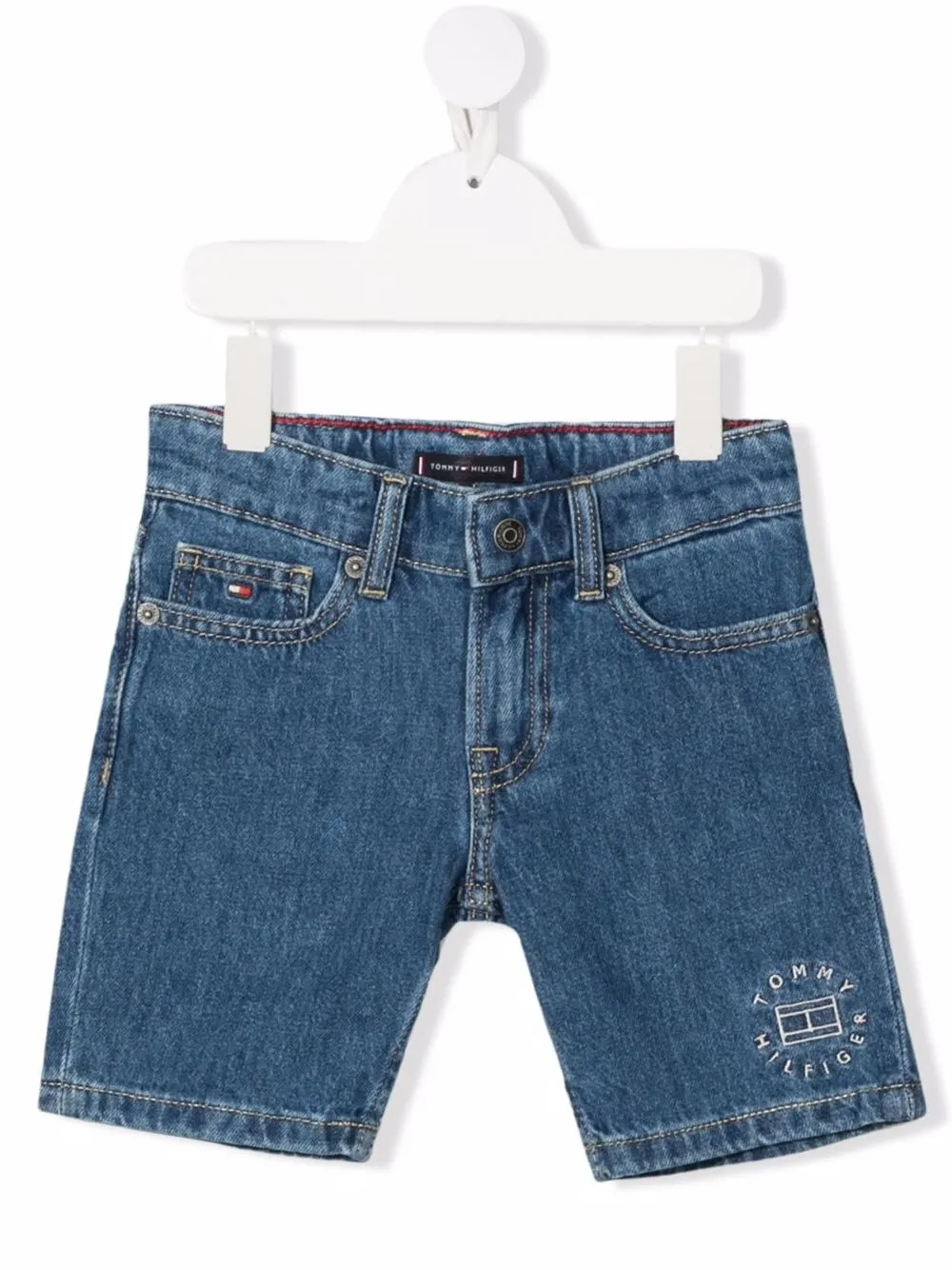 Tommy Hilfiger Junior джинсовые шорты с вышитым логотипом