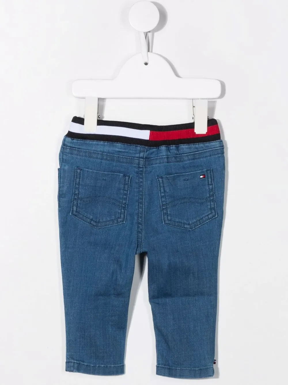 Tommy Hilfiger Junior Spijkerbroek met logoband - Blauw