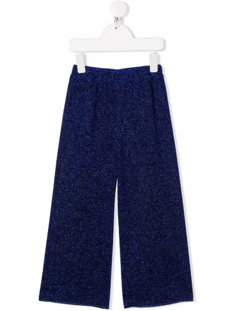 Oseree Kids glittered flared trousers 