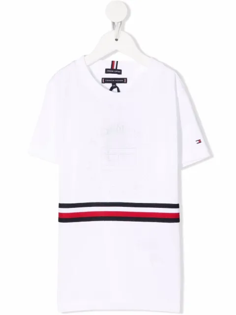 Tommy Hilfiger Junior stripe-print cotton T-Shirt 