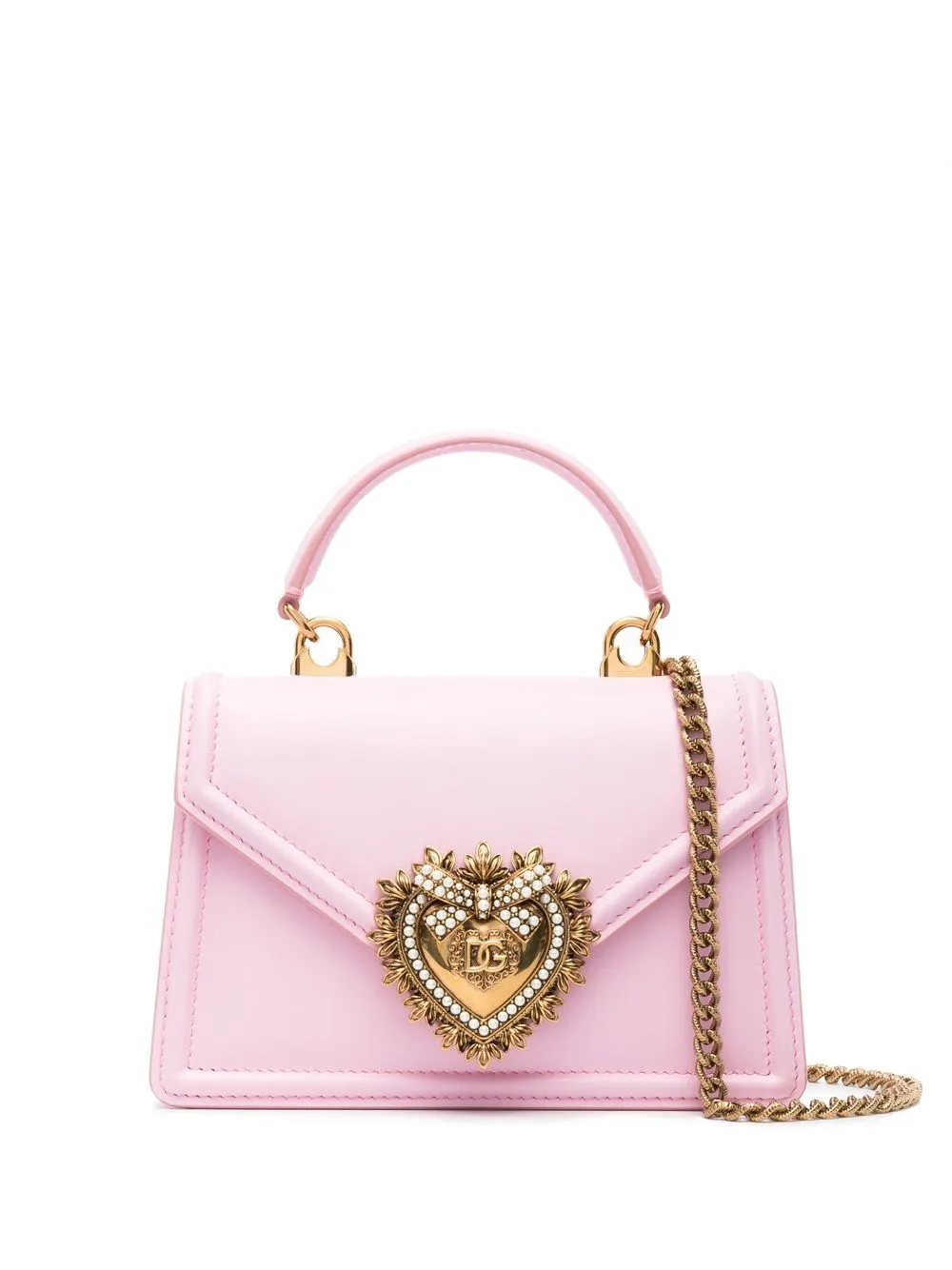 

Dolce & Gabbana bolsa de hombro Devotion pequeña - Rosado