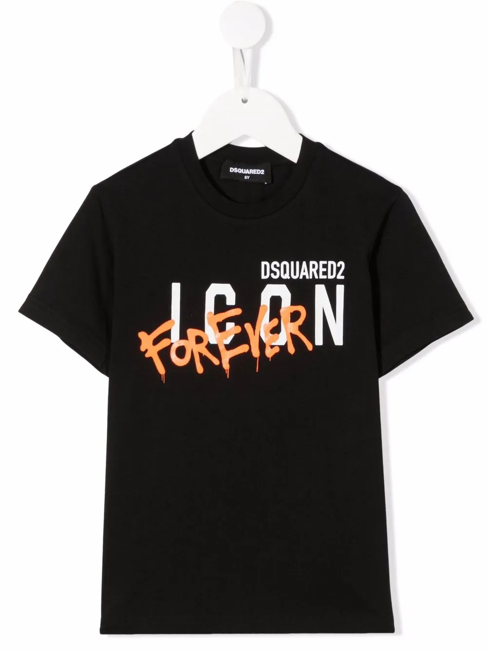 

Dsquared2 Kids playera con logo estampado - Negro