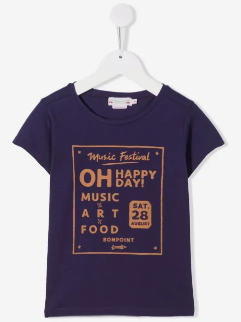 Bonpoint graphic-print short-sleeved T-shirt