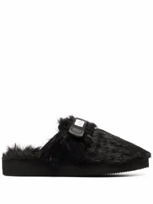 Toga Virilis スタッズ レザースリッポン | ブラウン | FARFETCH JP