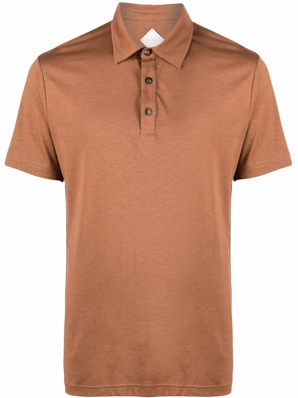 Pal Zileri mélange-effect short-sleeved polo shirt