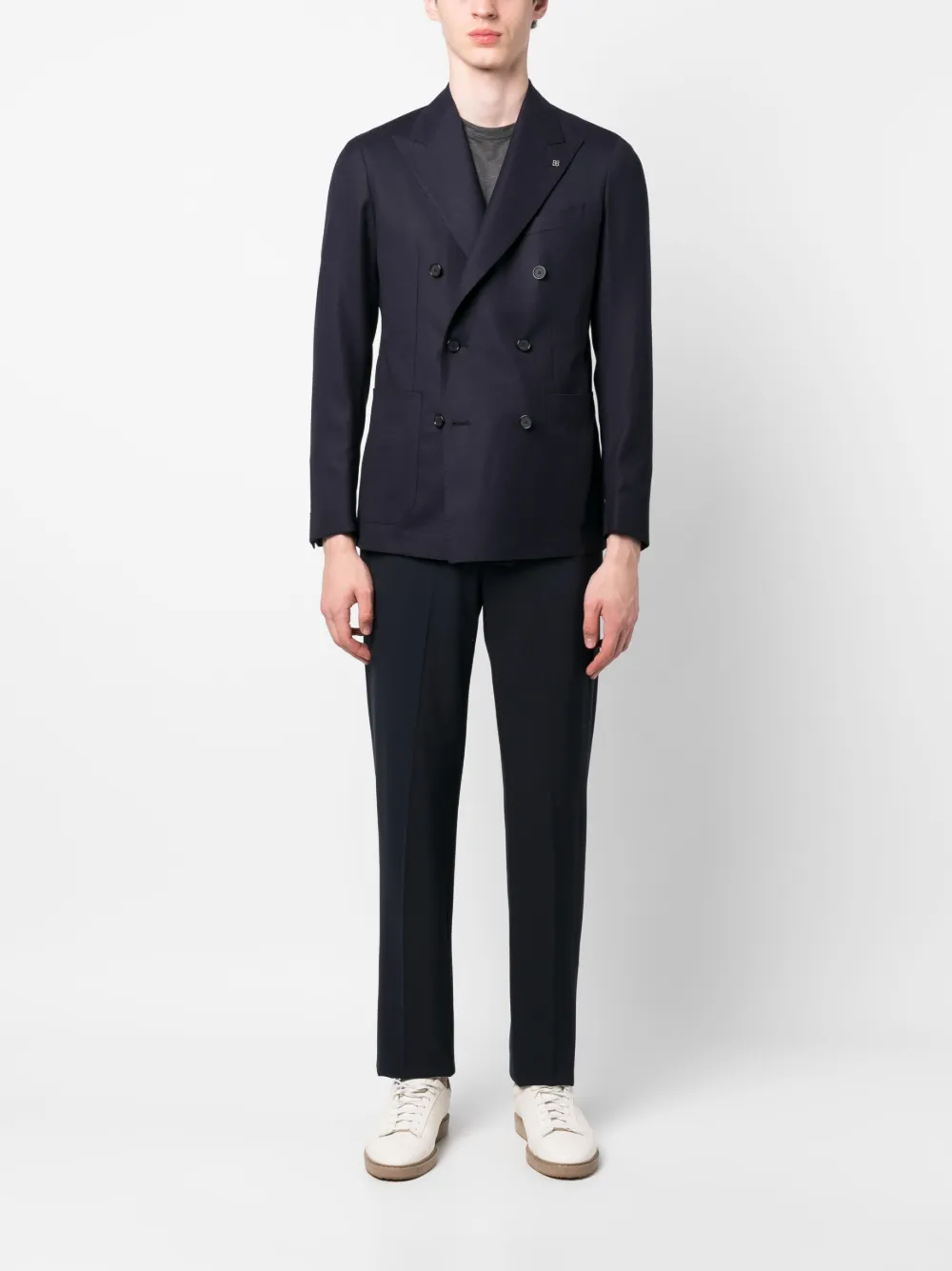 Tagliatore Blazer met dubbele rij knopen - Blauw