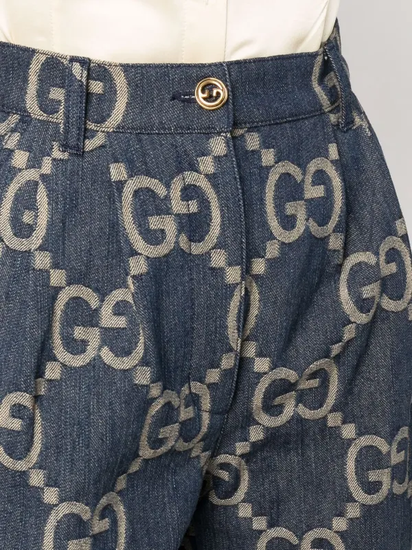 Gucci short beige 2025 denim