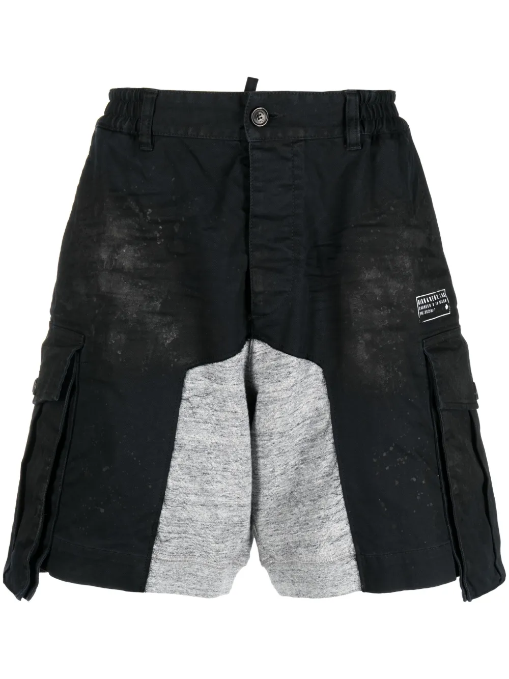 

Dsquared2 bermudas con bolsillos cargo - Negro