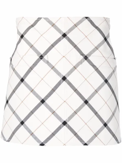 Courrèges high-waisted checked miniskirt