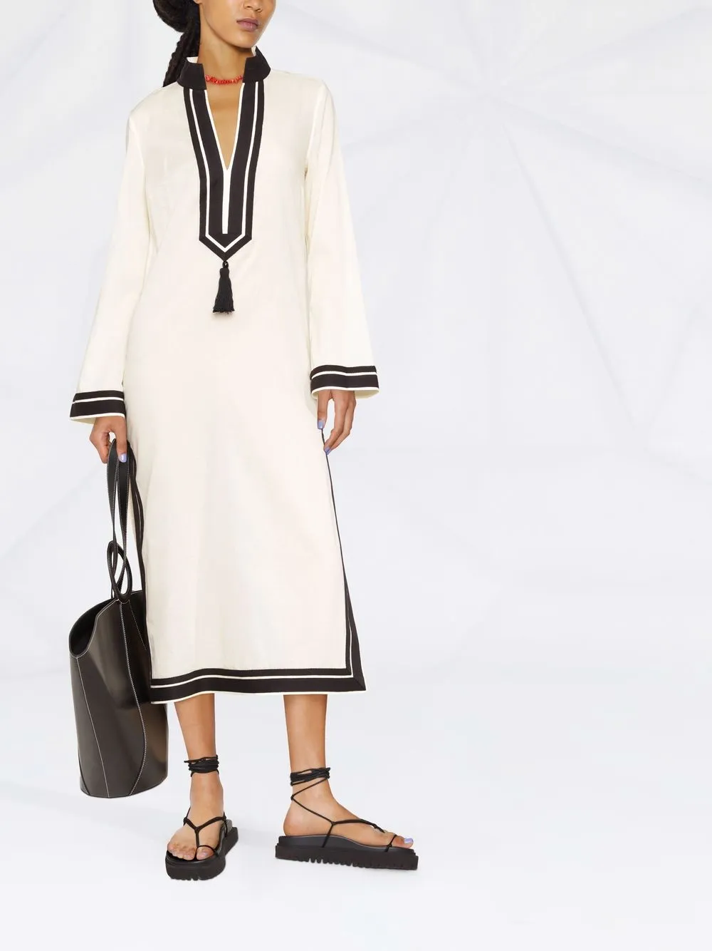 Tory Burch Shiftjurk met kwastje - Beige