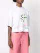 Iceberg cartoon-print cropped T-shirt