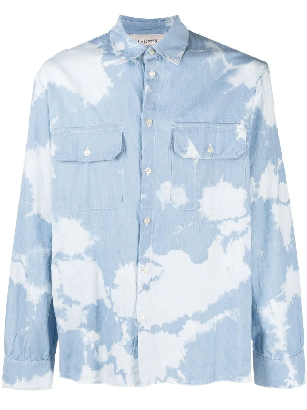 

Laneus camisa con estampado tie-dye - Azul