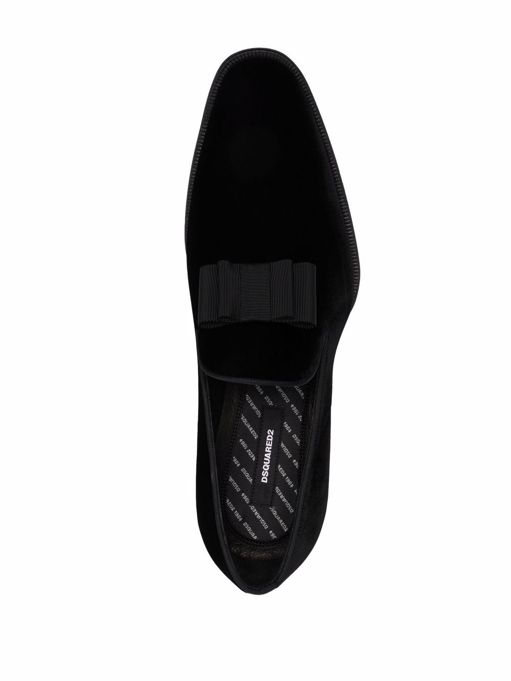 DSQUARED2 Ubaldo bom-embellished velvet loafers Men