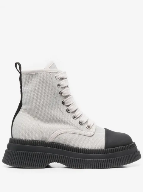GANNI bottines Creepers à lacets