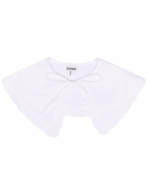 ganni white collar