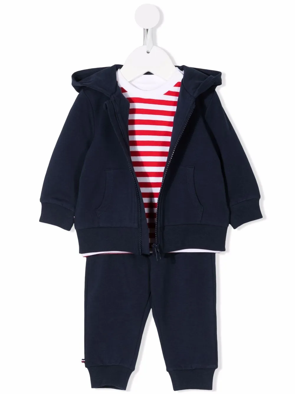 

Tommy Hilfiger Junior traje deportivo con capucha y cierre - Azul