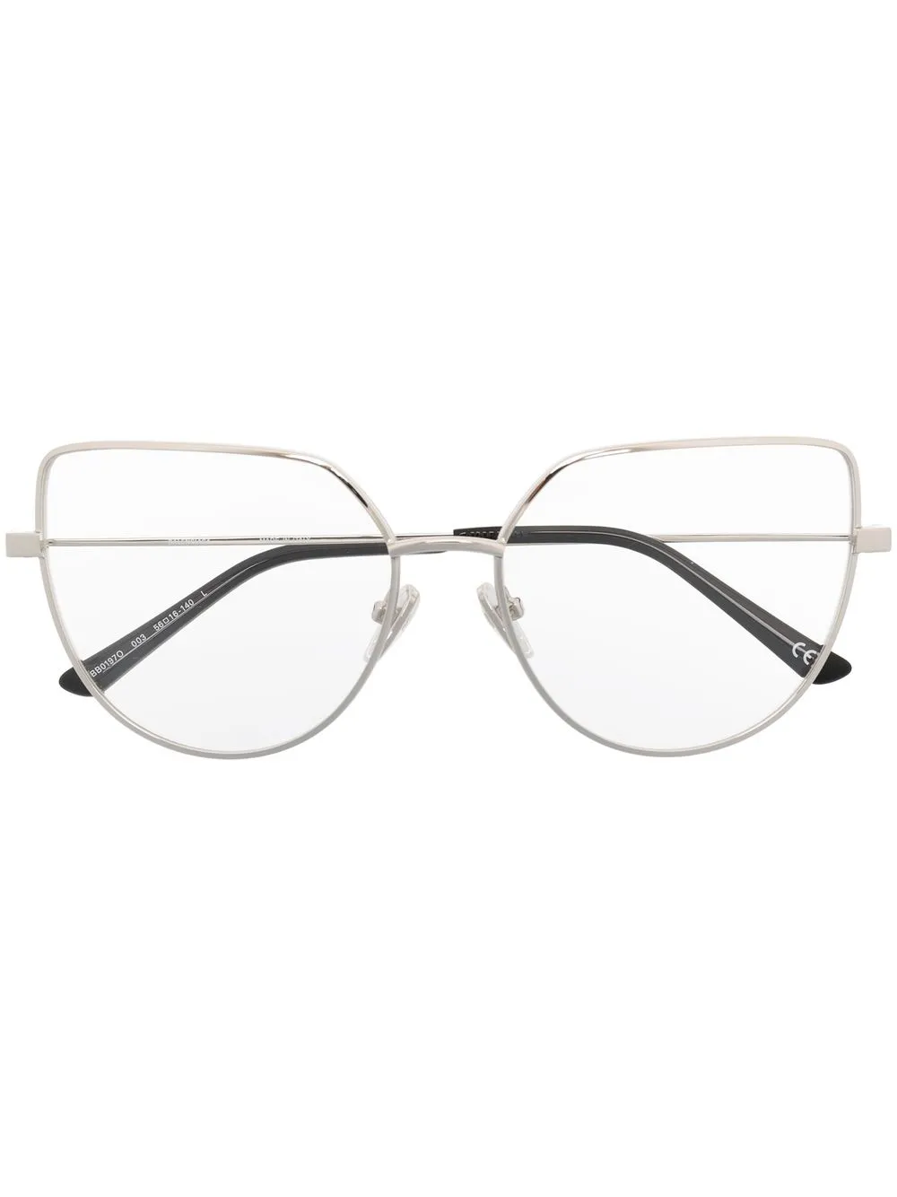 

Balenciaga Eyewear logo cat-eye glasses - Silver