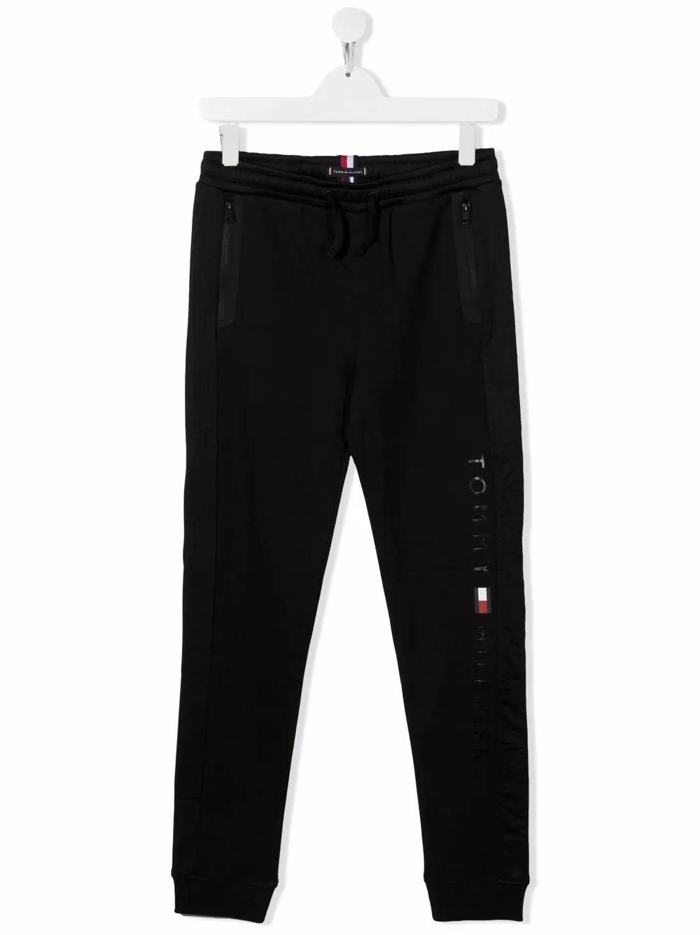 

Tommy Hilfiger Junior pants con cordones en la pretina - Negro