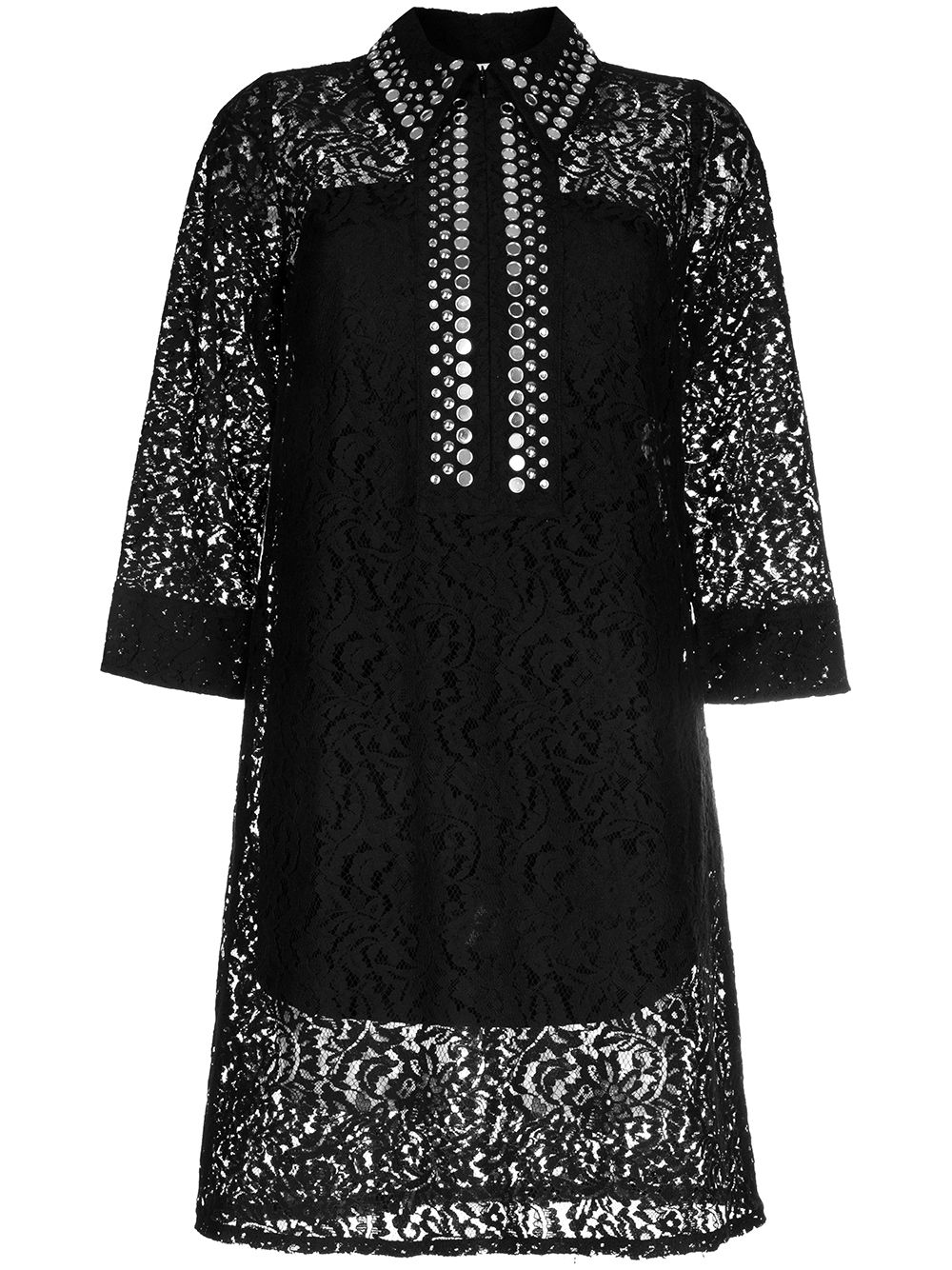 Nº21 studded-detailing Lace Mini Dress - Farfetch