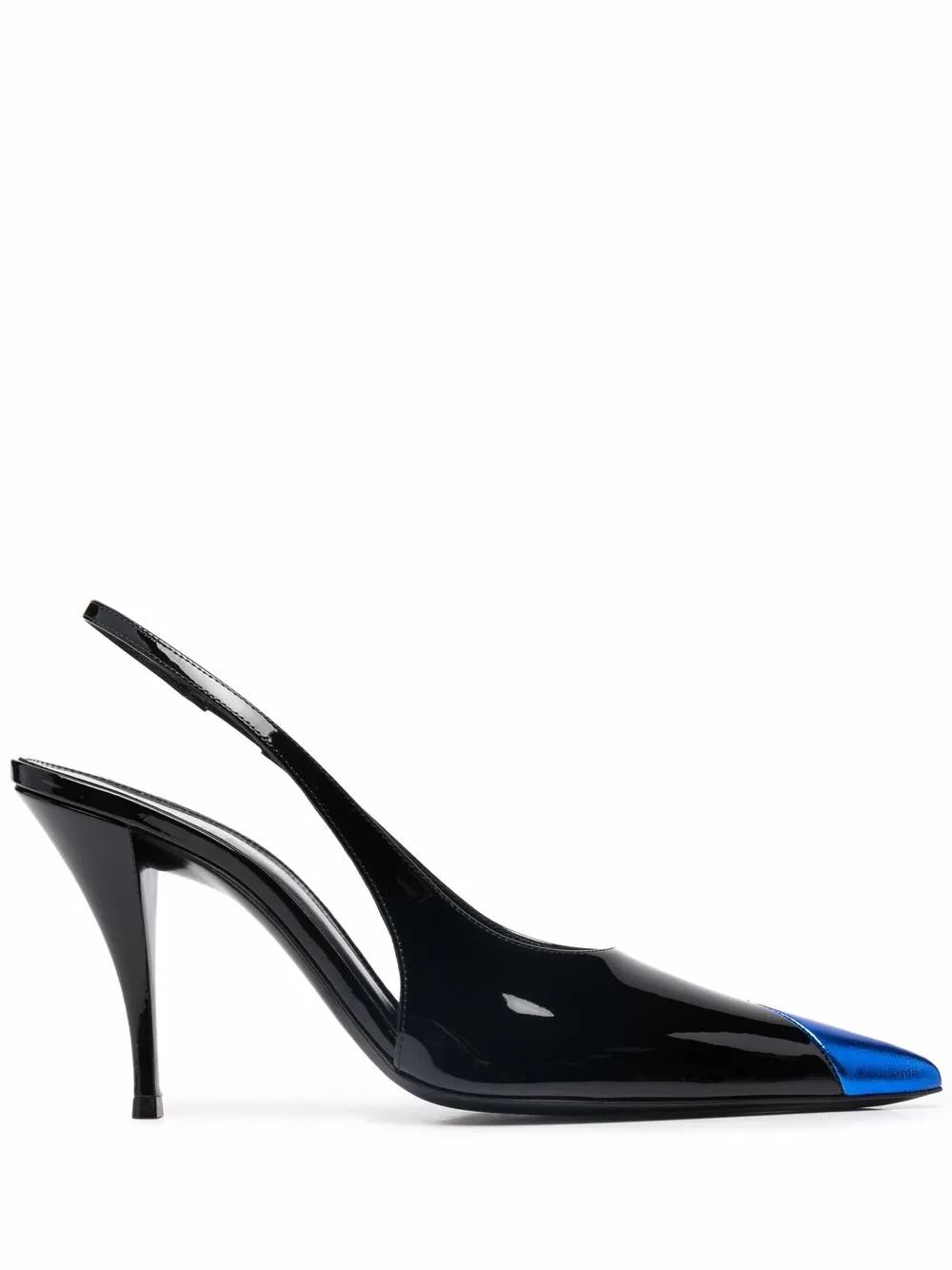 

Saint Laurent metallic toe-cap pumps - Black