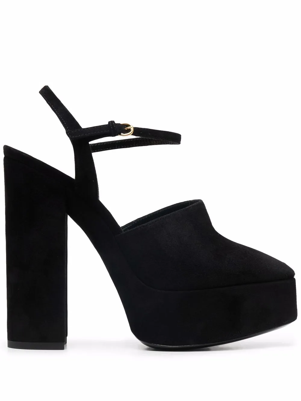 Saint Laurent platform-sole pumps Black
