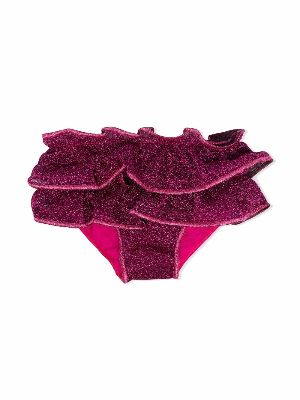 Image 1 of Oseree Kids glittered ruffled bikini briefs