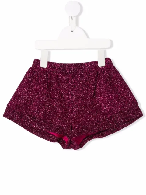 Oseree Kids glittered elasticated-waist shorts 