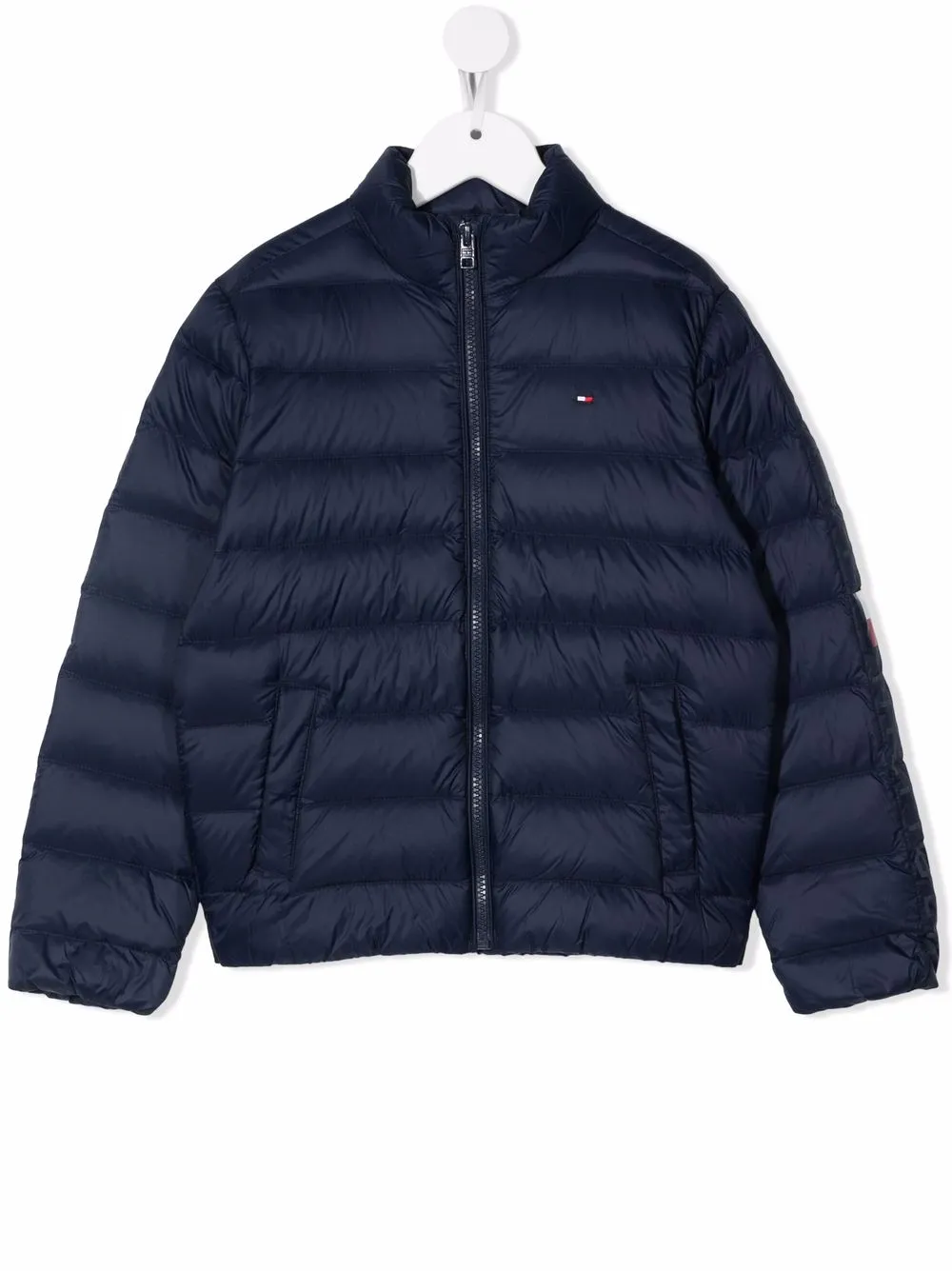 

Tommy Hilfiger Junior chamarra capitonada con cierre - Azul