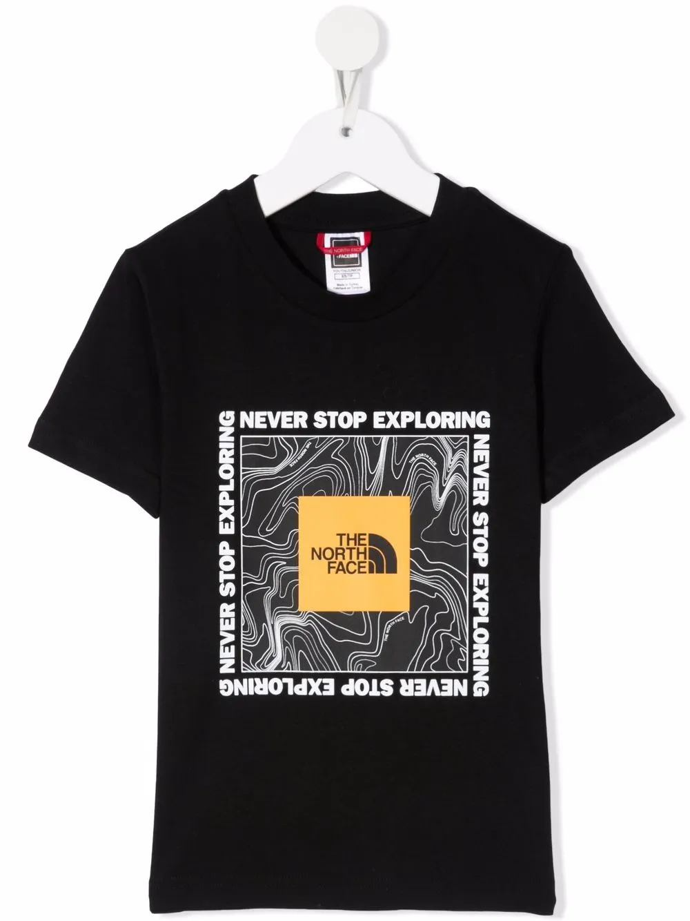 

The North Face Kids graphic-print cotton T-Shirt - Black