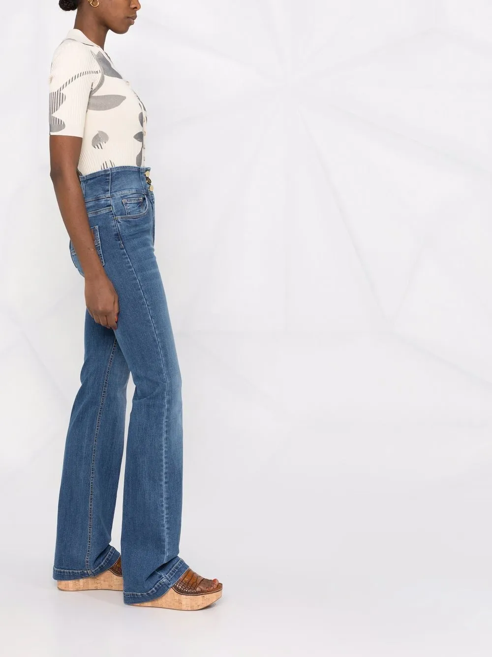 фото Elisabetta franchi джинсы bootcut