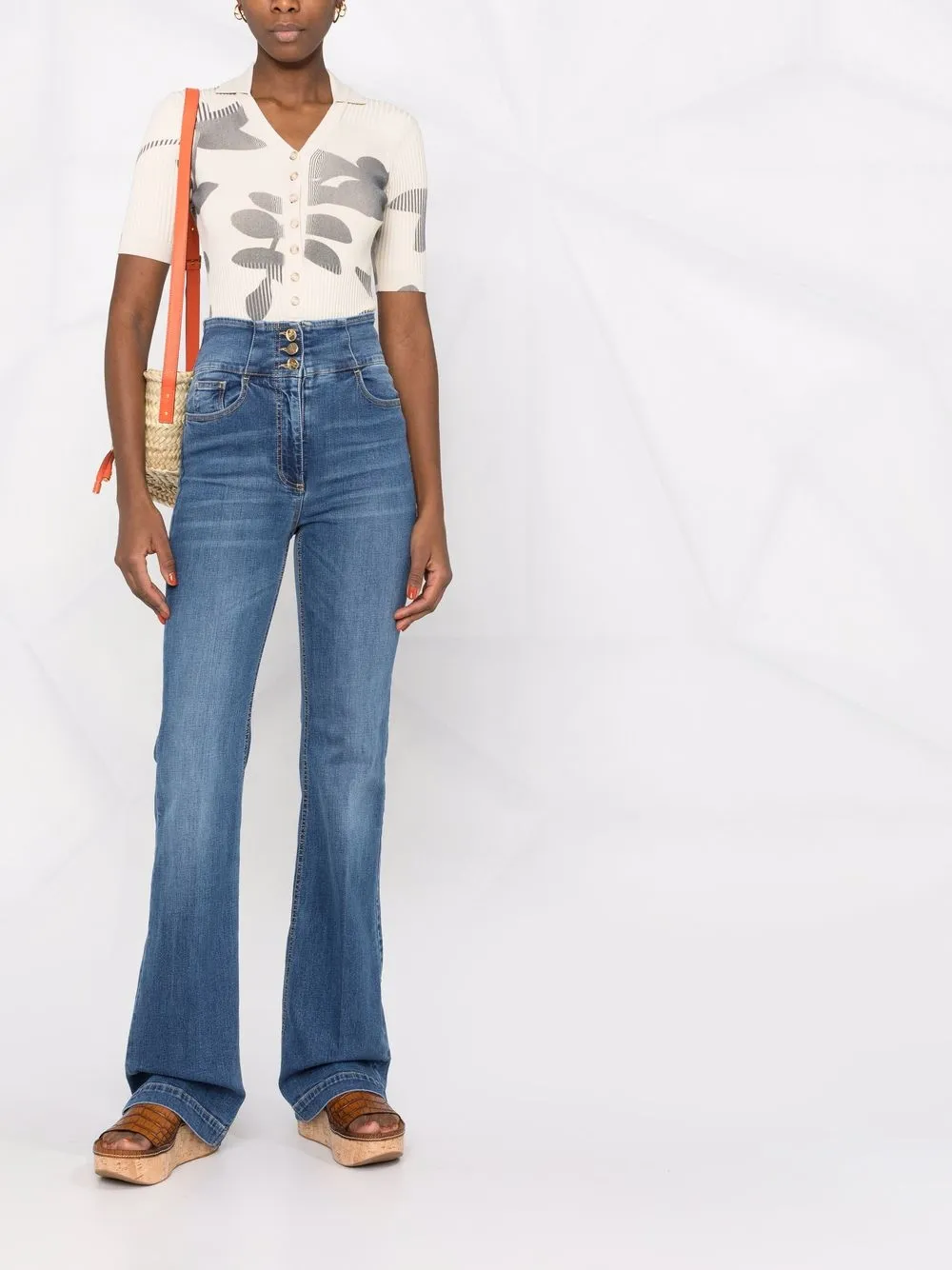 фото Elisabetta franchi джинсы bootcut