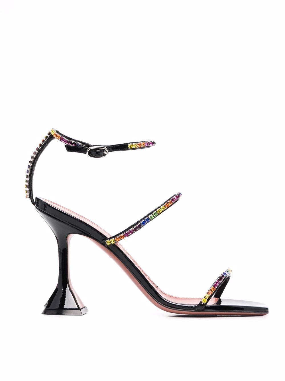 фото Amina muaddi gilda 100mm rhinestone-embellished sandals