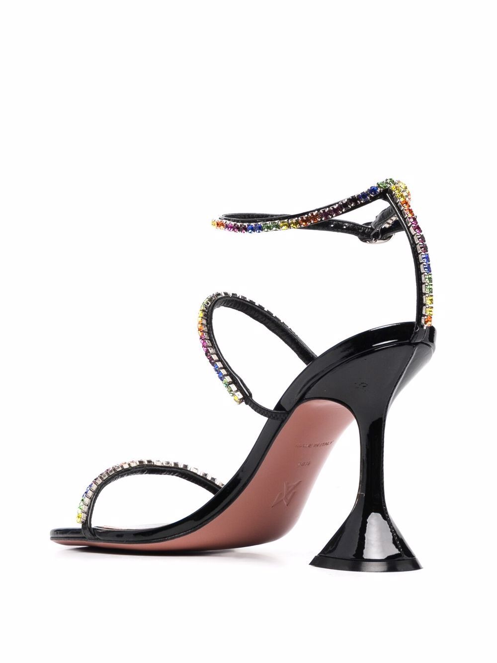 фото Amina muaddi gilda 100mm rhinestone-embellished sandals