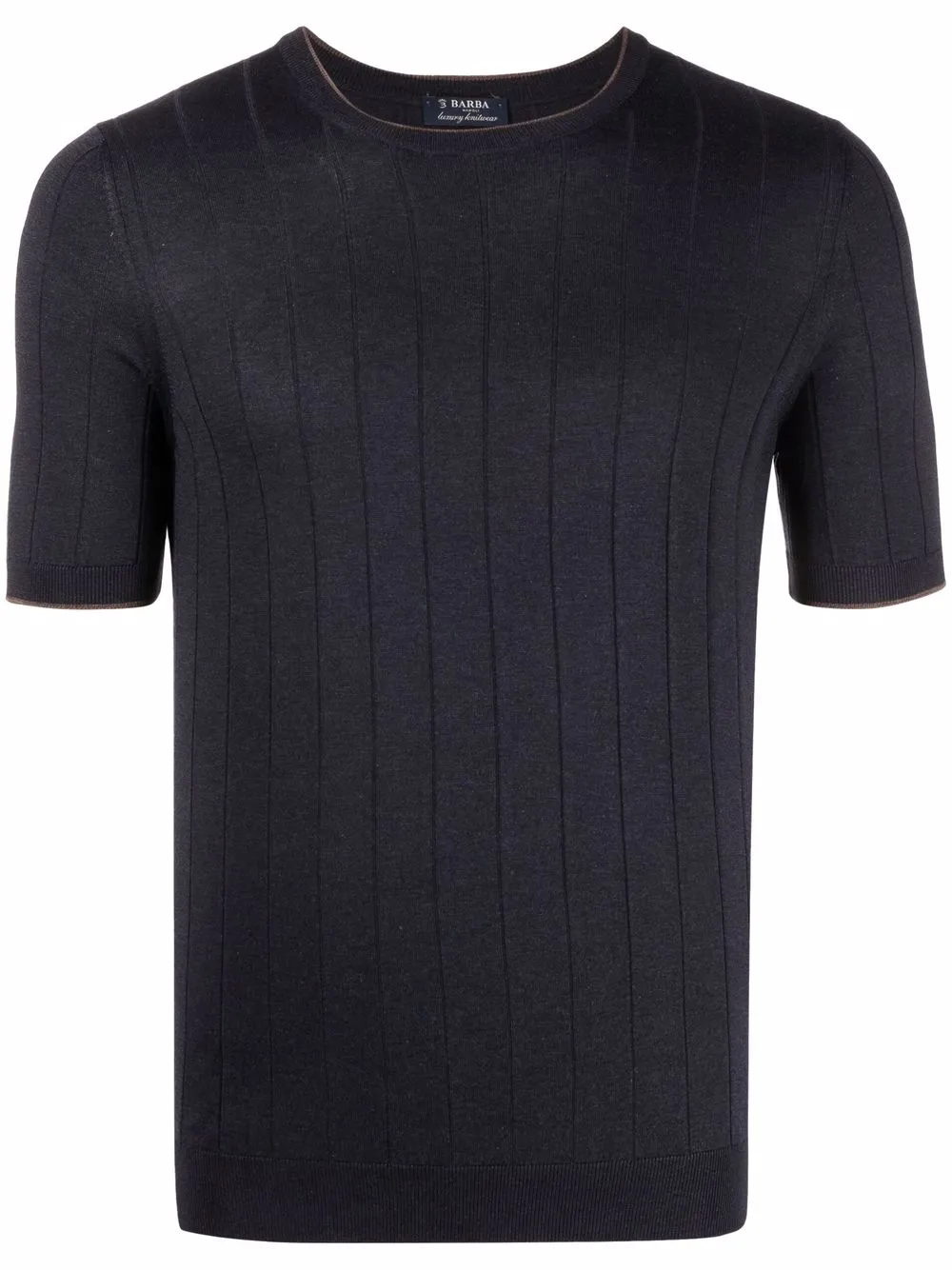 ribbed-knit silk T-Shirt