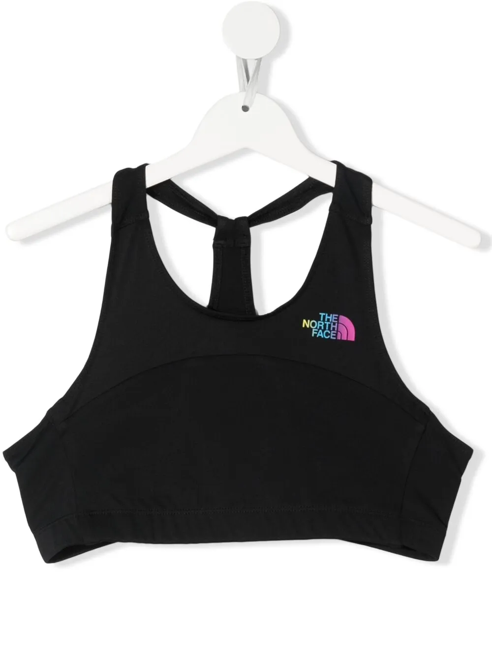

The North Face Kids top deportivo corto con logo estampado - Negro