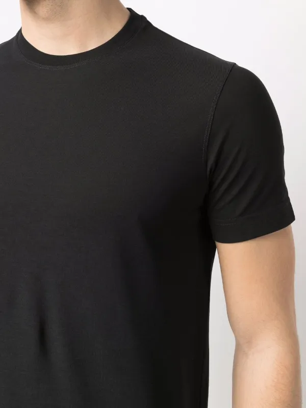 Tシャツ・カットソー ZANONE BLACK COTTON TOP Zanone short-sleeved Cotton T-shirt | Black | FARFETCH TR