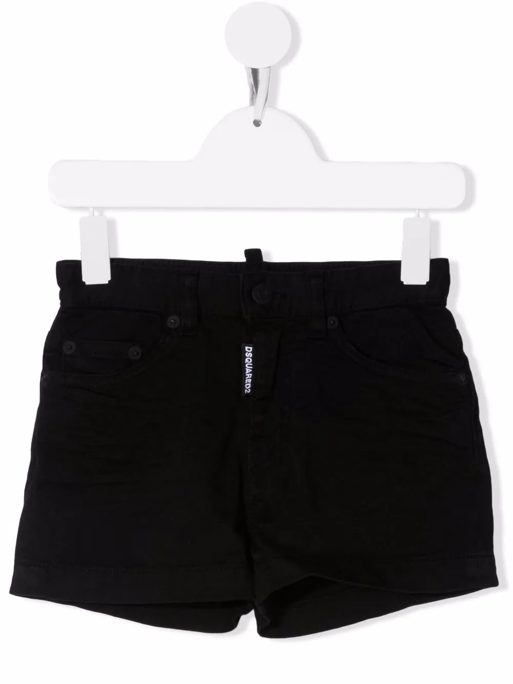 

Dsquared2 Kids five-pocket cotton denim shorts - Black