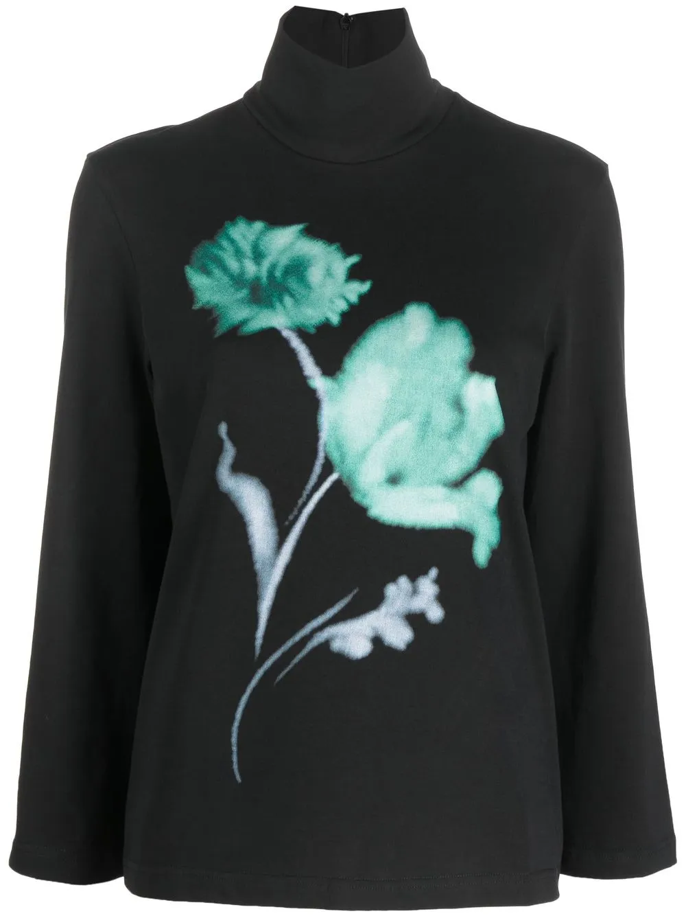 

Christian Wijnants top Taru con estampado floral - Negro