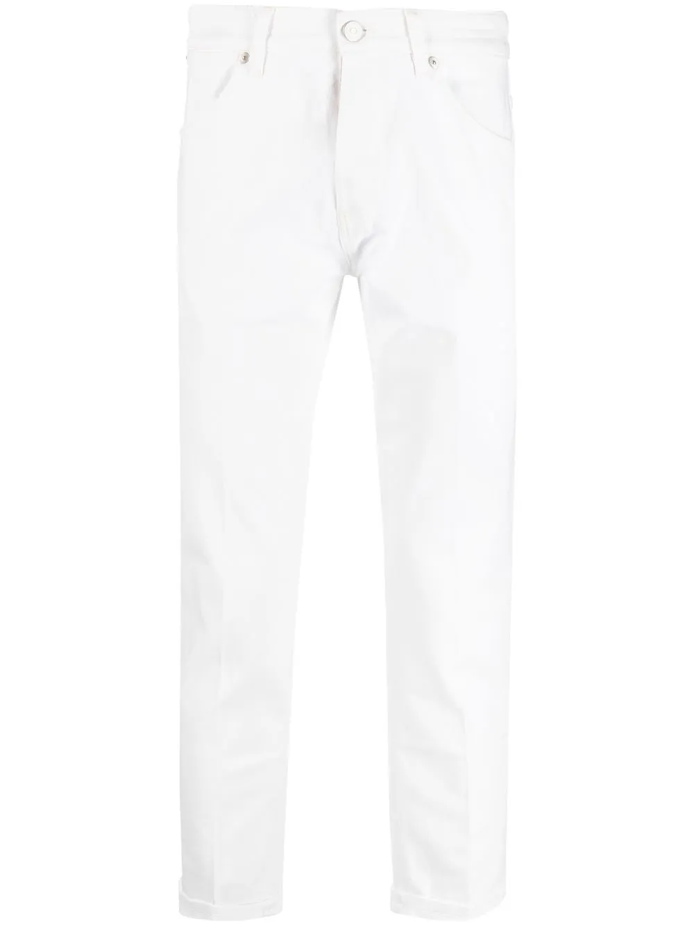 

PT TORINO pantalones slim con tiro bajo - Blanco