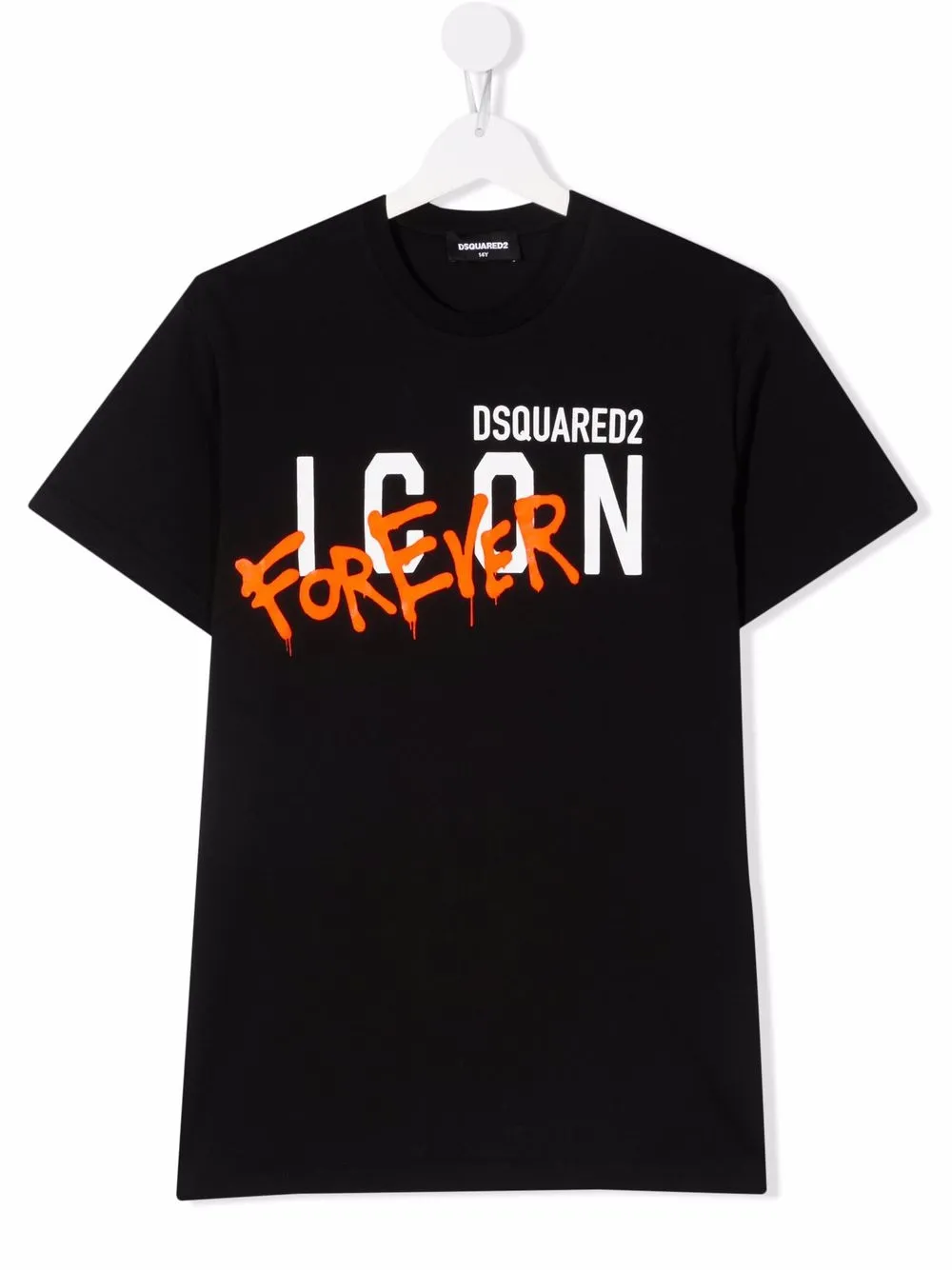 

Dsquared2 Kids playera con logo estampado - Negro