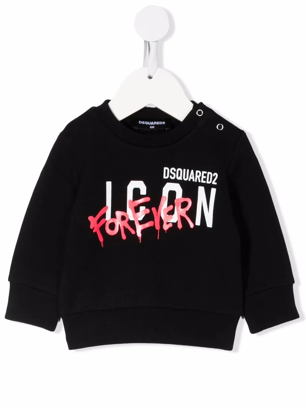 

Dsquared2 Kids logo-print cotton sweatshirt - Black