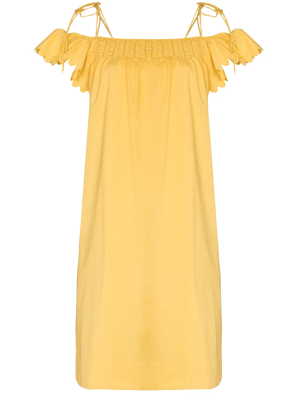 

Horror Vacui Malou off-shoulder mini dress - Yellow